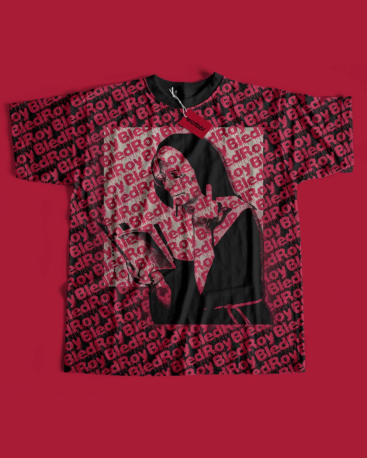 T-Shirt graphic 2 designed by Wotbbi for Bledroy, a streetwear brand, as part of its fashion branding.