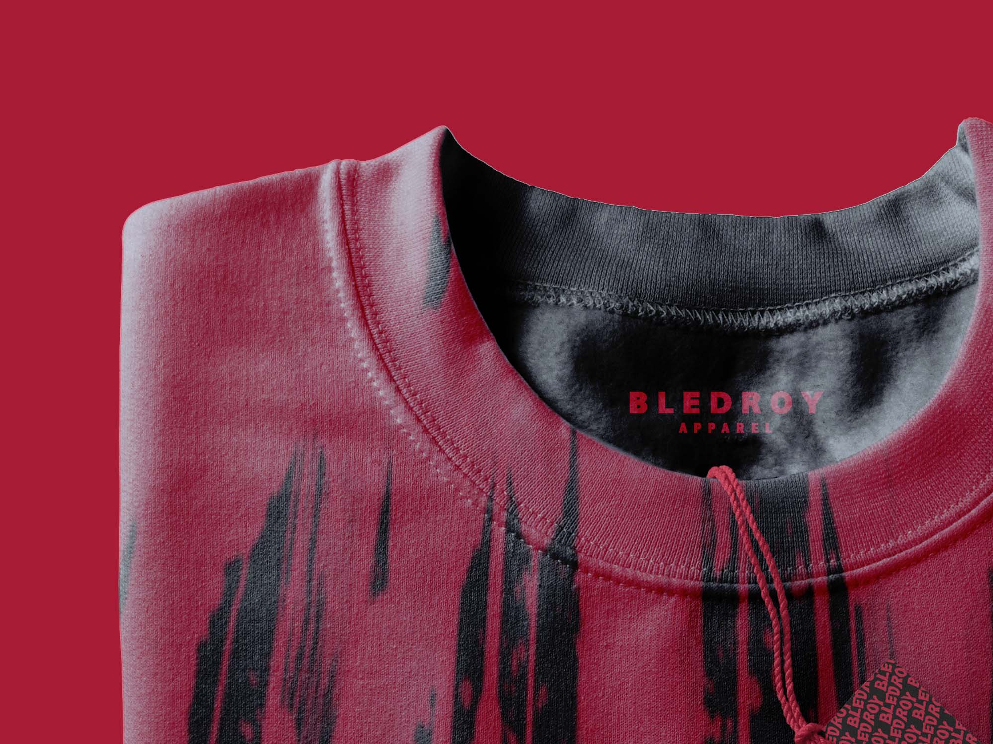 Clothing graphic 2 designed by Wotbbi for Bledroy, a streetwear brand, as part of its branding.