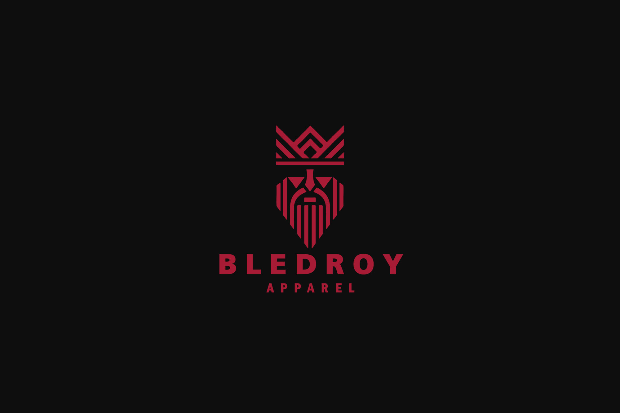 Logo designed by Wotbbi for Bledroy, a streetwear clothing brand, as part of its visual identity.
