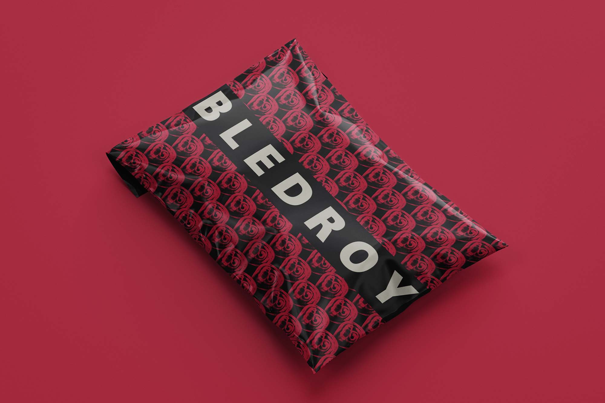 Packaging designed by Wotbbi for Bledroy, a streetwear brand, as part of its visual identity.