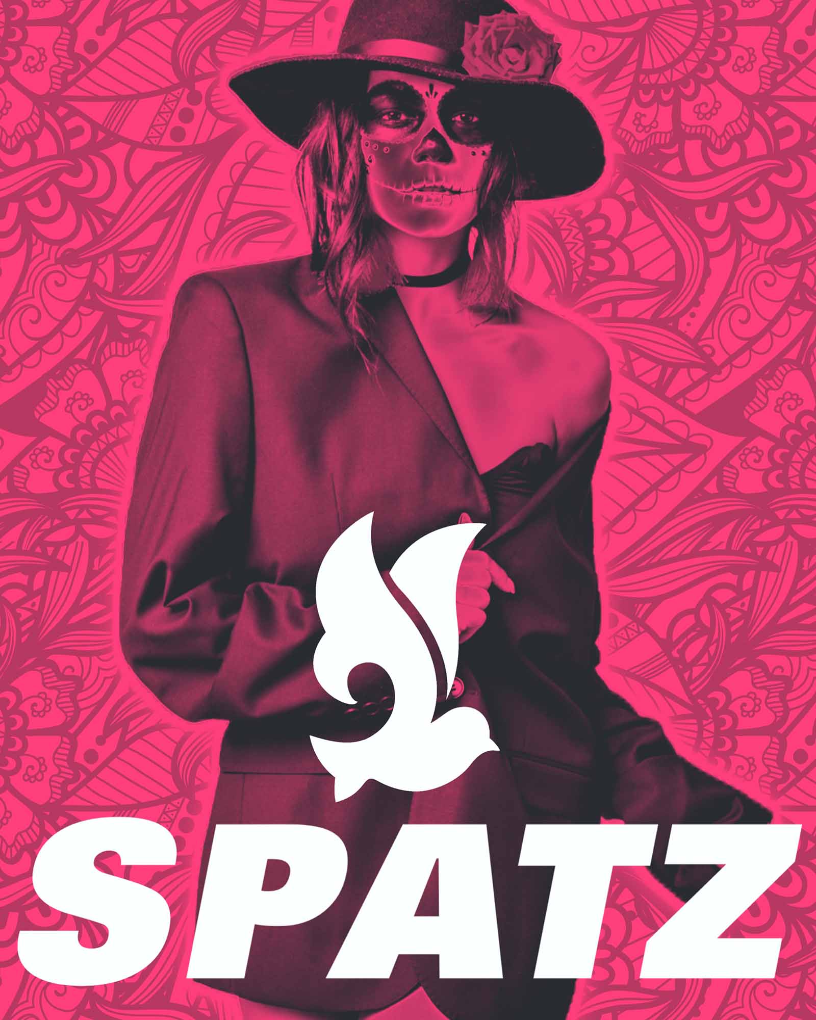 Brand art designed by Wotbbi for Spatz, a streetwear brand, as part of its branding.