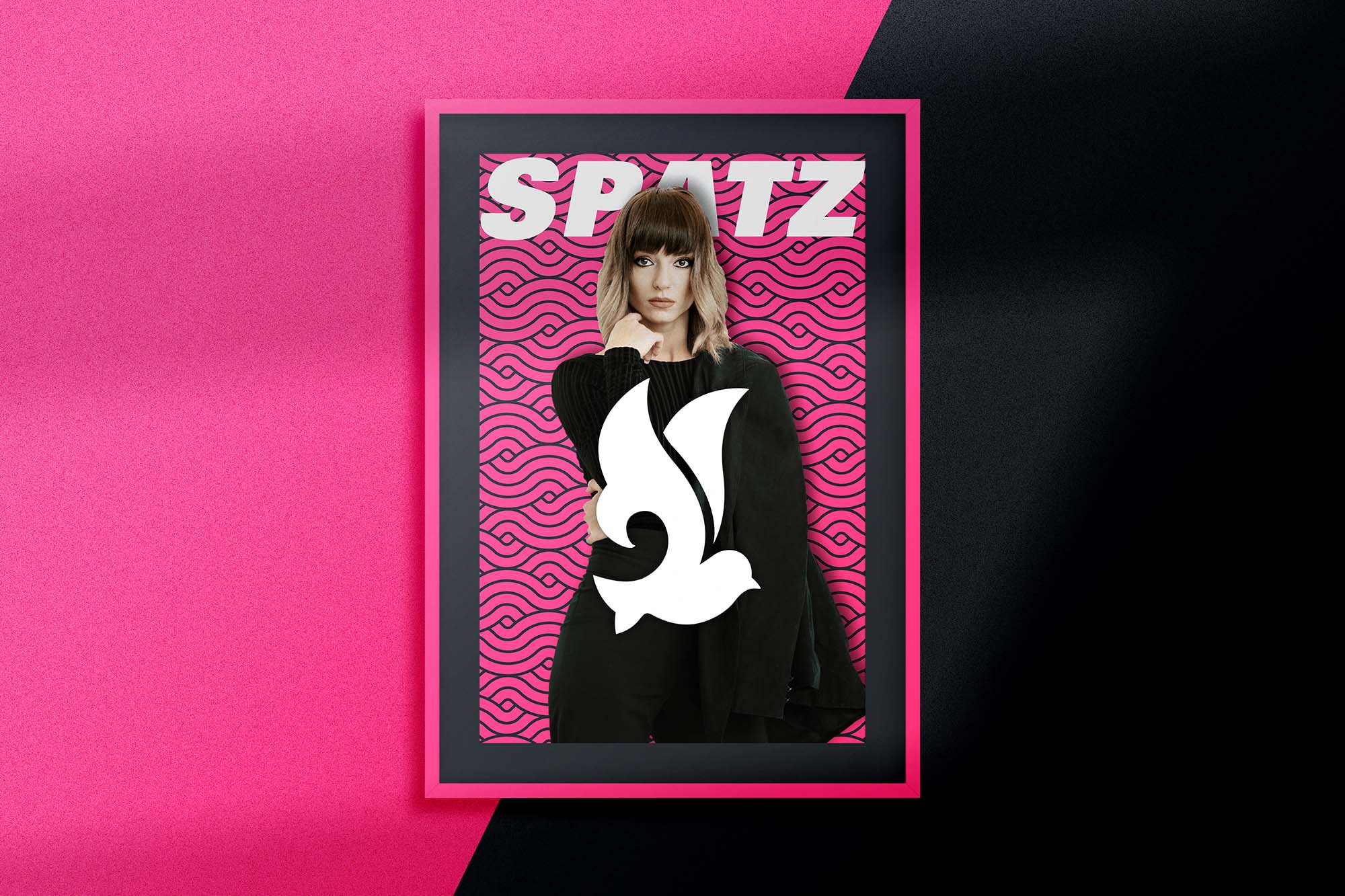 Poster designed by Wotbbi for Spatz, a streetwear brand, as part of its branding.