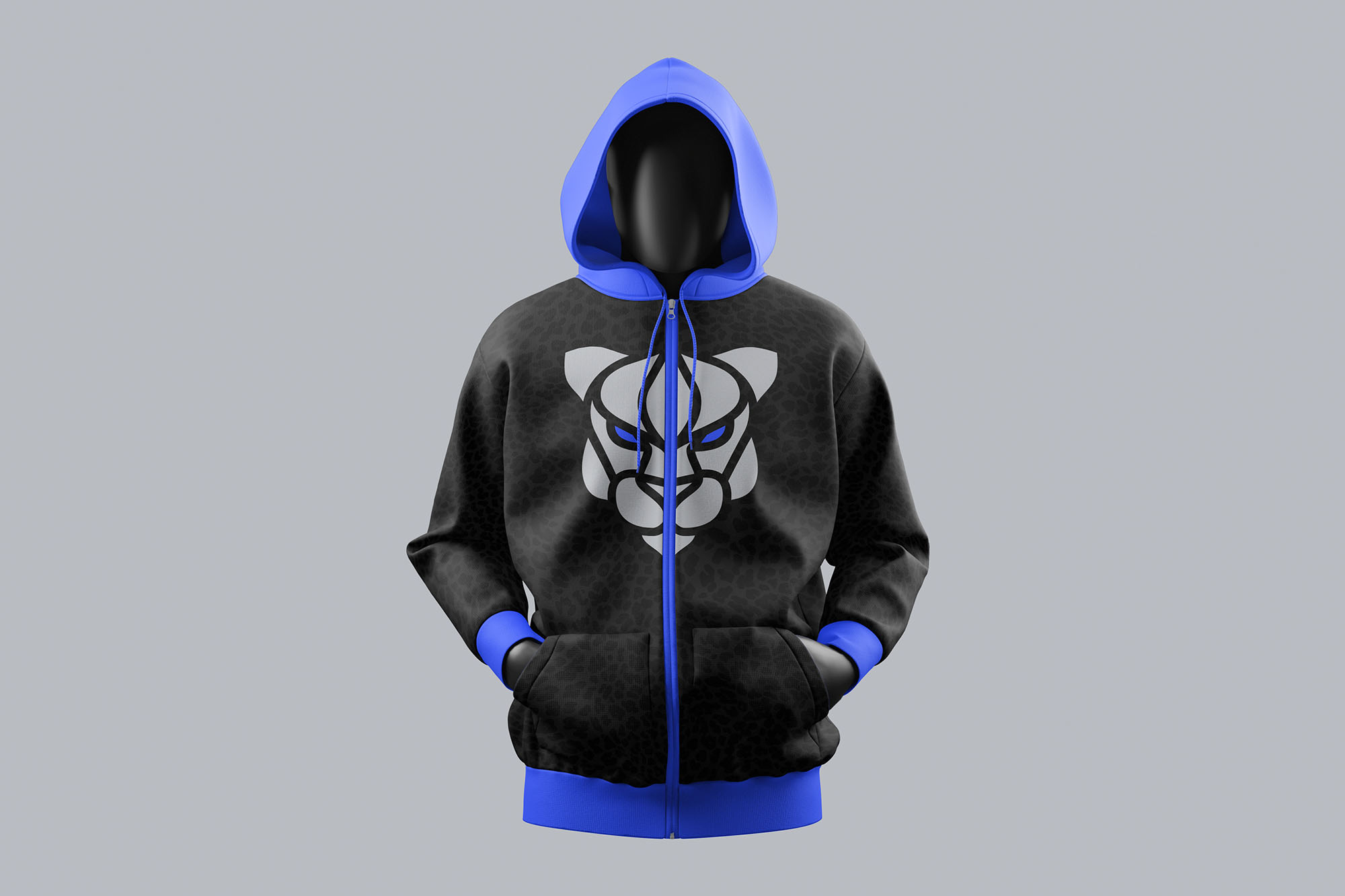 Branded hoodie designed by Wotbbi for Vulsro, an activewear brand, as part of its visual identity showcase.